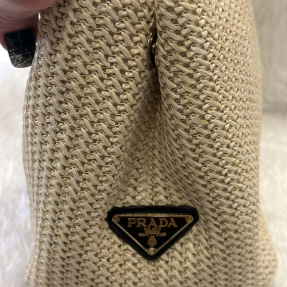 Prad Tan Woven Tote Bag - Picture 3 of 3